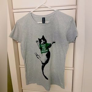 St Patrick’s Day Cat T-shirt